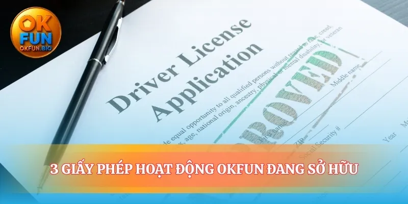 Cam kết minh bạch được chứng thực bằng giấy phép hoạt động